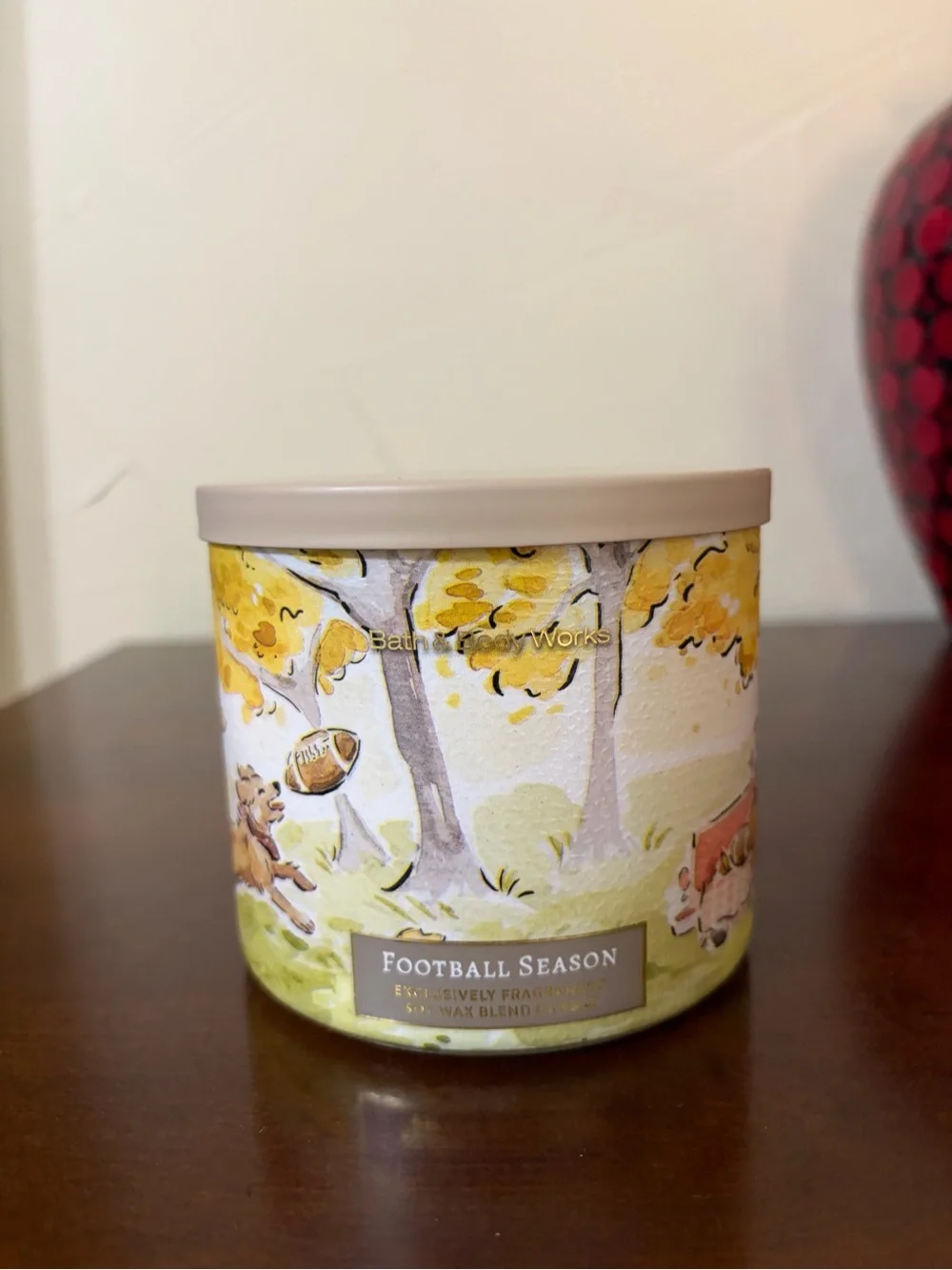 Bath & Body Works Football Season Foaming Hand Soap & Scented 3 Wick Candle